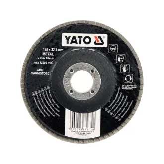 YATO Lamelový brúsny kotúč plochý 125 x 22,2 mm / P36