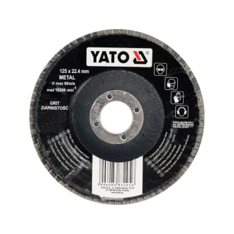 YATO Lamelový brúsny kotúč ohnutý 125 x 22,2 mm / P36