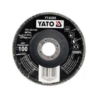   YATO lamelový brúsny kotúč sklonený 125 x 22,2 mm / P100