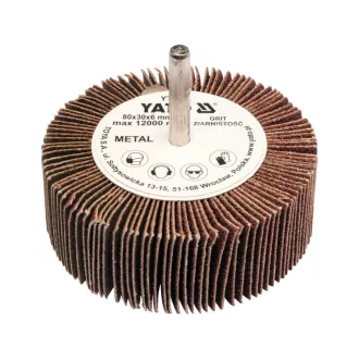 YATO Lamelový kotúč s čapom 80 x 30 x 6 mm / P80