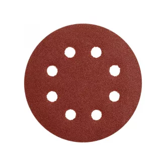   YATO Brúsny kotúč na suchý zips 125 mm / P80 8 otvorov (5 kusov)