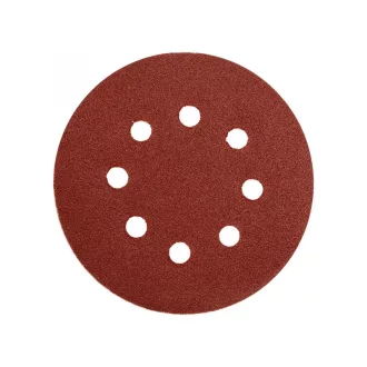   YATO Brúsný kotúč na suché zipsy 125 mm / P150 8 otvorov (5 ks)