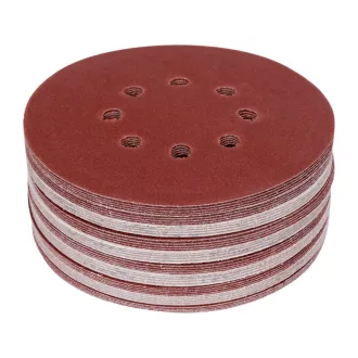   YATO Brúsny kotúč so suchým zipsom 150 mm / P120 8 otvorov (50 ks)