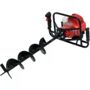 YATO Benzínový pôdny vrták 51,2 cm3 + 3 vrtáky