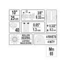 YATO Vodítko pre retazovú pílu 10" 3/8" 1,3 mm