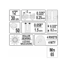 YATO Reťazová píla vodia lišta 12" 0,325" 1,5 mm