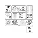 YATO Reťazová píla 14" 3/8" 1,3 mm