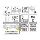 YATO Reťaz na motorovú pílu 15" 0,325" 1,5 mm 64 článkov