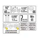 YATO Reťaz pre motorovú pílu 16" 0,325" 1,5 mm 66 článkov