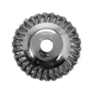 YATO Naklonená kovová kefa 150 x 25,4 mm pre kosačku, vyčíňovač obrubníka
