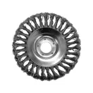 YATO Naklonená kovová kefa 150 x 25,4 mm pre kosačku, vyčíňovač obrubníka