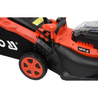   YATO akumulátorová kosačka 340 mm 2 x 18 V (2 x 2,0 Ah akumulátor + nabíjačka)