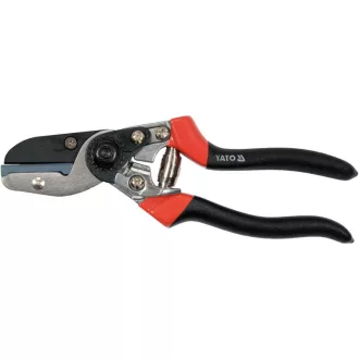  YATO záhradnícke nožnice 200 mm tvrdokovová čepeľ potiahnutá teflónom (s reznou čepeľou)