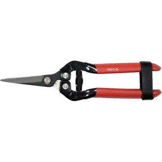   YATO záhradnícke nožnice 180 mm (zahnuté) na zber ovocia a rezanie kvetov