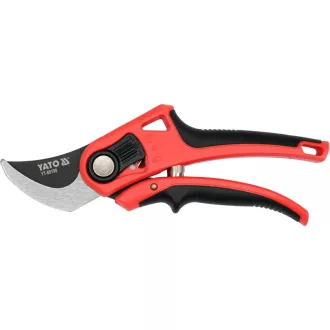   YATO záhradnícke nožnice 208 mm teflónom potiahnutý nastaviteľný bočný strih