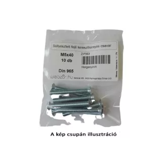   Skrutka s krížovou drážkou so zápustnou hlavou M5x40 (10 ks)