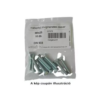   Skrutka so šesťhrannou hlavou DIN 933 pozinkovaná M12x30 (8 ks)