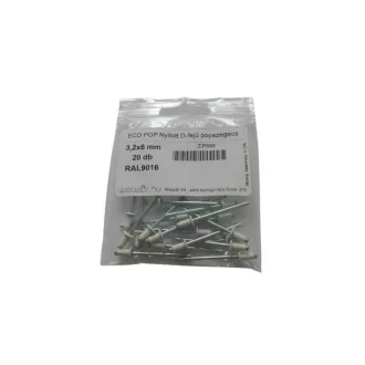 EcoPop otvárací nit s D-hlavou 3,2x6 RAL9016 (20 ks)