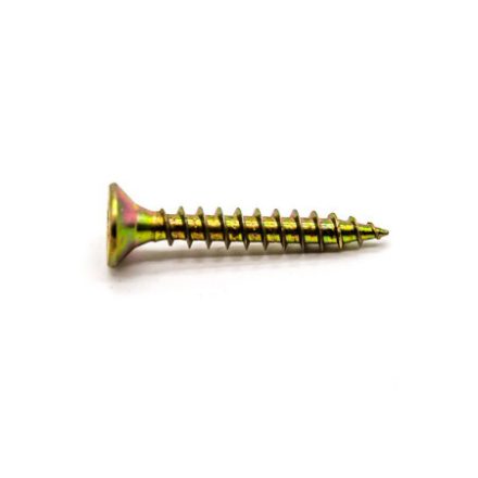 Skrutka do drevotriesky so zapustenou hlavou PZ, žltá 5x120 mm