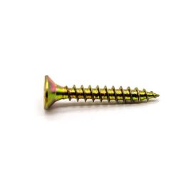 Süllyesztett fejű faforgácslap csavar Tor x , sárga 4 x 80 mm   Süllyesztett fejű faforgácslap csavar Tor x , sárga 4 x 80 mm