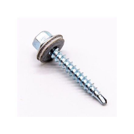 Spojovacia skrutka (s redukovanou vrtacou špičkou) s EPDM podložkou, pozinkovaná 4,8x20 mm