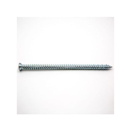 Skrutka na upevnenie rámu okna s normálnou hlavou, pozinkovaná 7,5x112 mm