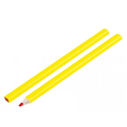 BEXT Tesársky ceruzka 240 mm oválny na sklo žltý s červeným hrotom