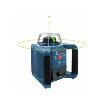 BOSCH GRL 300 HVG zelený Rotačný laser + LR 1G laserový prijímač + diaľkové ovládanie RC 1 + držiak WM 4