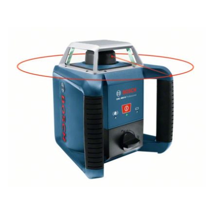 BOSCH GRL 400 H Rotačný laser + LR 1 Laserový prijímač