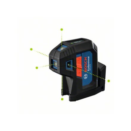 BOSCH Stavebný laser 5 bodov zelený GPL 5 G IP65