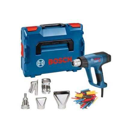 BOSCH Tepelná pištoľ s LCD displejom GHG 23-66 v L-BOXX + súprava trysiek / 2300 W