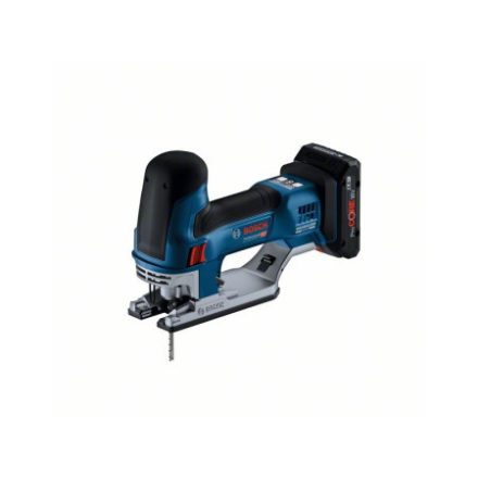 BOSCH Akumulátorová priamočiara píla GST 18V-155 SC s rukoväťou, v L-Boxx (2 x 4,0 Ah batérie + rýchlonabíjačka