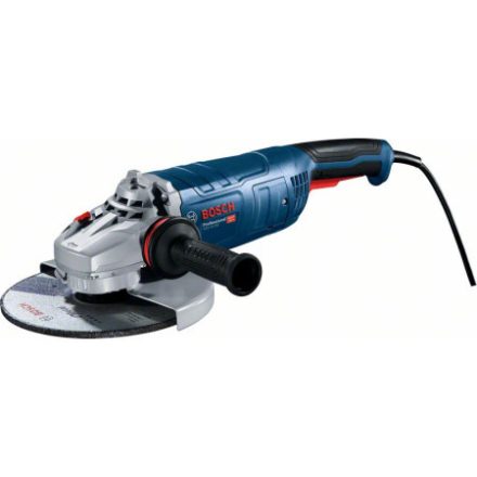 BOSCH Uhlová brúska 180 mm GWS 24-180 P ochranný spínač, v kartónovej krabici / 2400 W