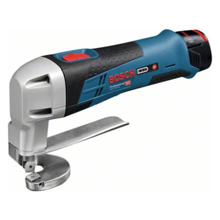 BOSCH GSC 12V-13 Akumulátorové nožnice na rezanie plechu (2 x 2,0 Ah batérie) v L-Boxx