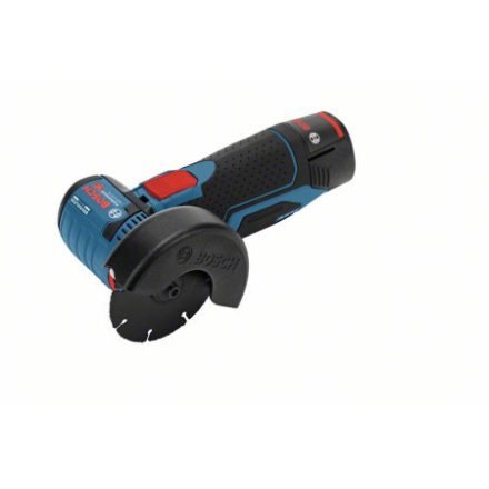 BOSCH Akumulátorová uhlová brúska 76 mm GWS 12V-76 v L-Boxx (2 x 3,0 Ah batérie + rýchlonabíjačka)