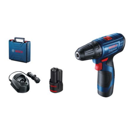 BOSCH Aku skrutkovač GSR 120-LI (2 x 2,0 Ah akumulátor + nabíjačka) v kufri