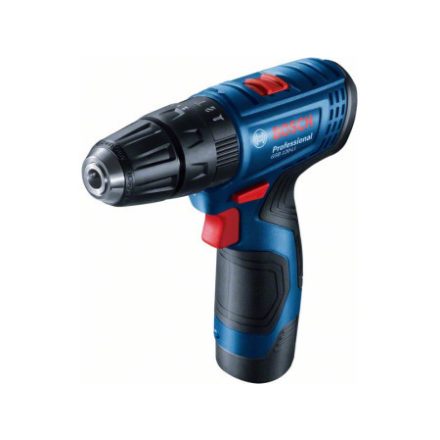 BOSCH Akumulátorová príklepová vŕtačka GSB 120-LI v kufri (2 x 2,0 Ah batérie + nabíjačka)