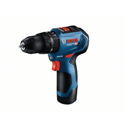 BOSCH Akumulátorová príklepová vŕtačka GSB 12V-30 v kufri (2 x 2,0 Ah batérie + rýchlonabíjačka)