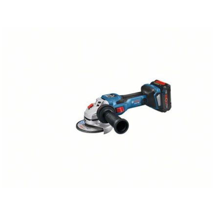 BOSCH BITURBO Akumulátorová uhlová brúska 125 mm GWS 18V-15 SC v L-Boxx (2 x 8,0 Ah batérie + rýchlonabíjačka)