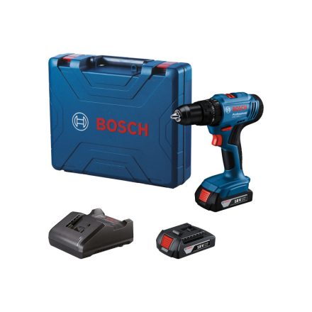 BOSCH Akumulátorová príklepová vŕtačka GSB 183-LI v kufri (2 x 2,0 Ah batérie + nabíjačka)