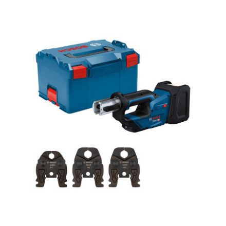 BOSCH Akumulátorová rotujúca lisovacia súprava 360° GPT 18V-19 M set (bez batérie a nabíjačky)