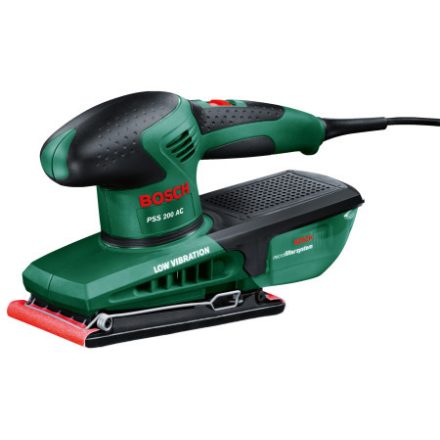 BOSCH Vibračná brúska PSS 200 AC v kufri / 200 W