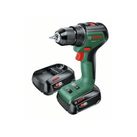 BOSCH Akumulátorová príklepová vŕtačka UniversalImpact 18V-EC 60 Nm v kufri (2 x 2,0 Ah batérie + nabíjačka)