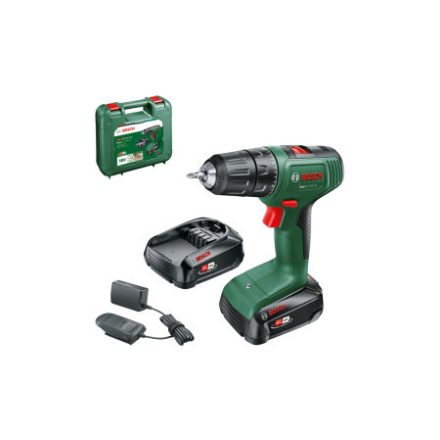 BOSCH Akumulátorový skrutkovač Easydrill 18V-40 v kufri (2 x 1,5 Ah akumulátor + nabíjačka) 40 Nm