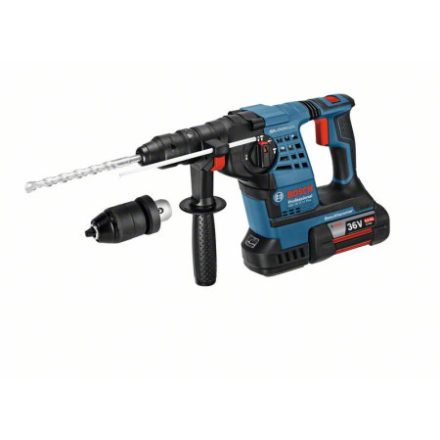 BOSCH GBH 36 V-LI Plus Aku vŕtačka s príklepom SDS-Plus (2 x 4,0 Ah batérie) v L-Boxx