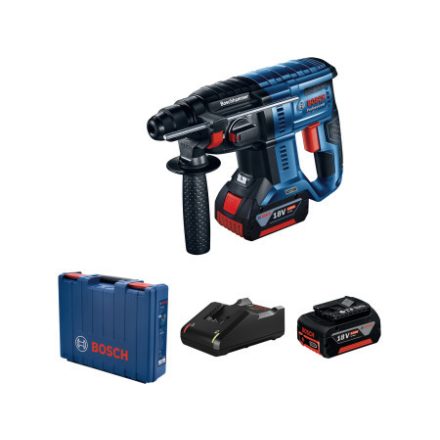BOSCH Akumulátorová vŕtačka s príklepom GBH 180-LI SDS-Plus v kufri (2 x 4,0 Ah batérie + rýchlonabíjačka)
