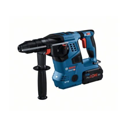 BOSCH Aku vŕtačka s príklepom GBH 18V-28 C v L-BOXX 3,3 J (2 x 8,0 Ah batérie + rýchlonabíjačka)