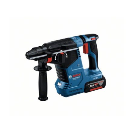 BOSCH Akumulátorová vŕtačka s príklepom GBH 187-LI v kufri (2 x 5,0 Ah batérie + rýchlonabíjačka)