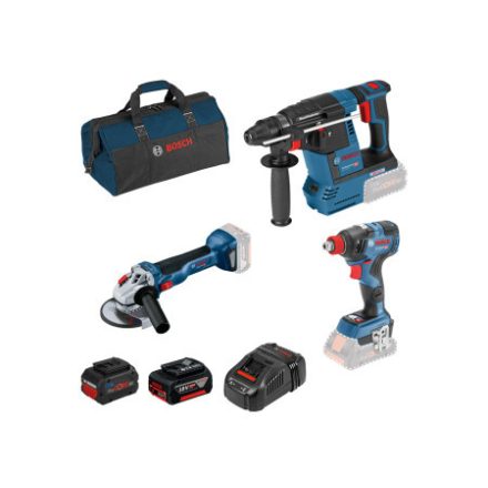 BOSCH Batéria GBH + GDX + GWS + taška (1 x 5,0 Ah batéria + 1 x 8,0 Ah ProCore + nabíjačka)