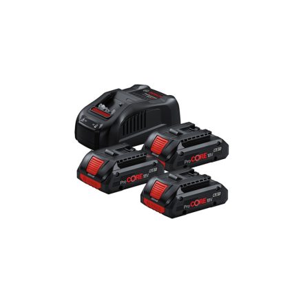 BOSCH Sada batérií ProCORE 18V / 3 x 4,0 Ah batéria + rýchlonabíjačka GAL1880 CV